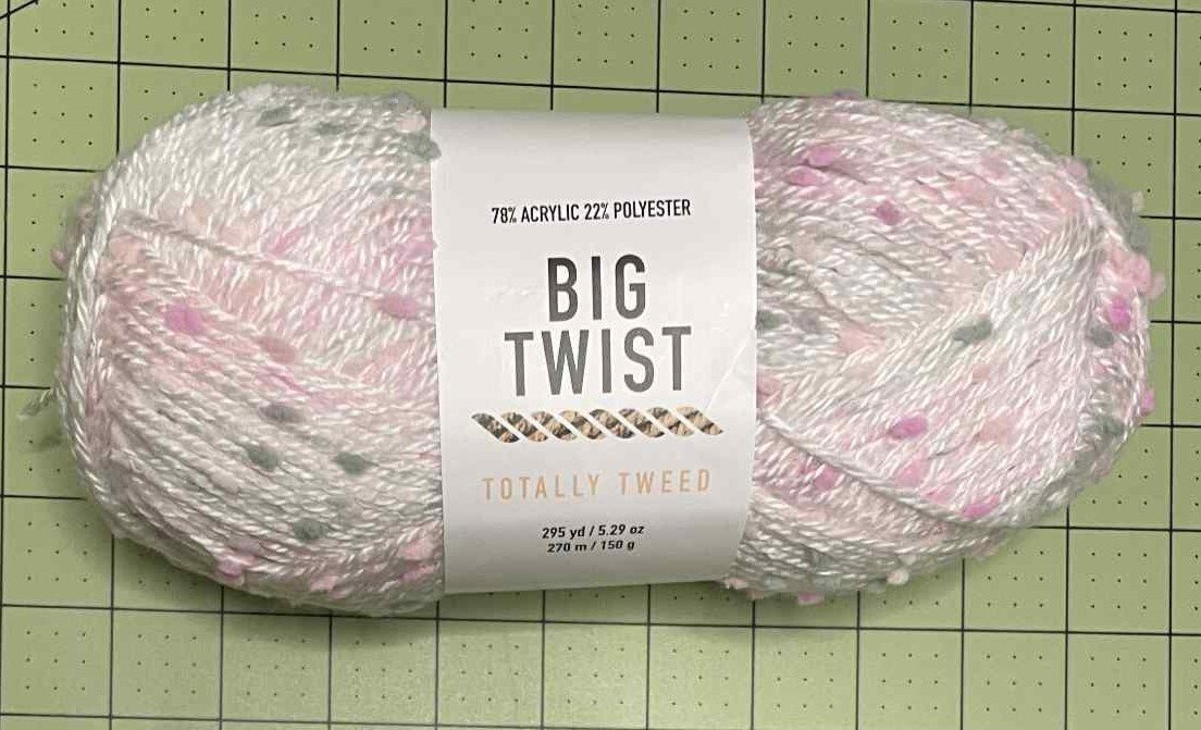 Big Twist Tweed Yarn skeins showing tweedy flecks