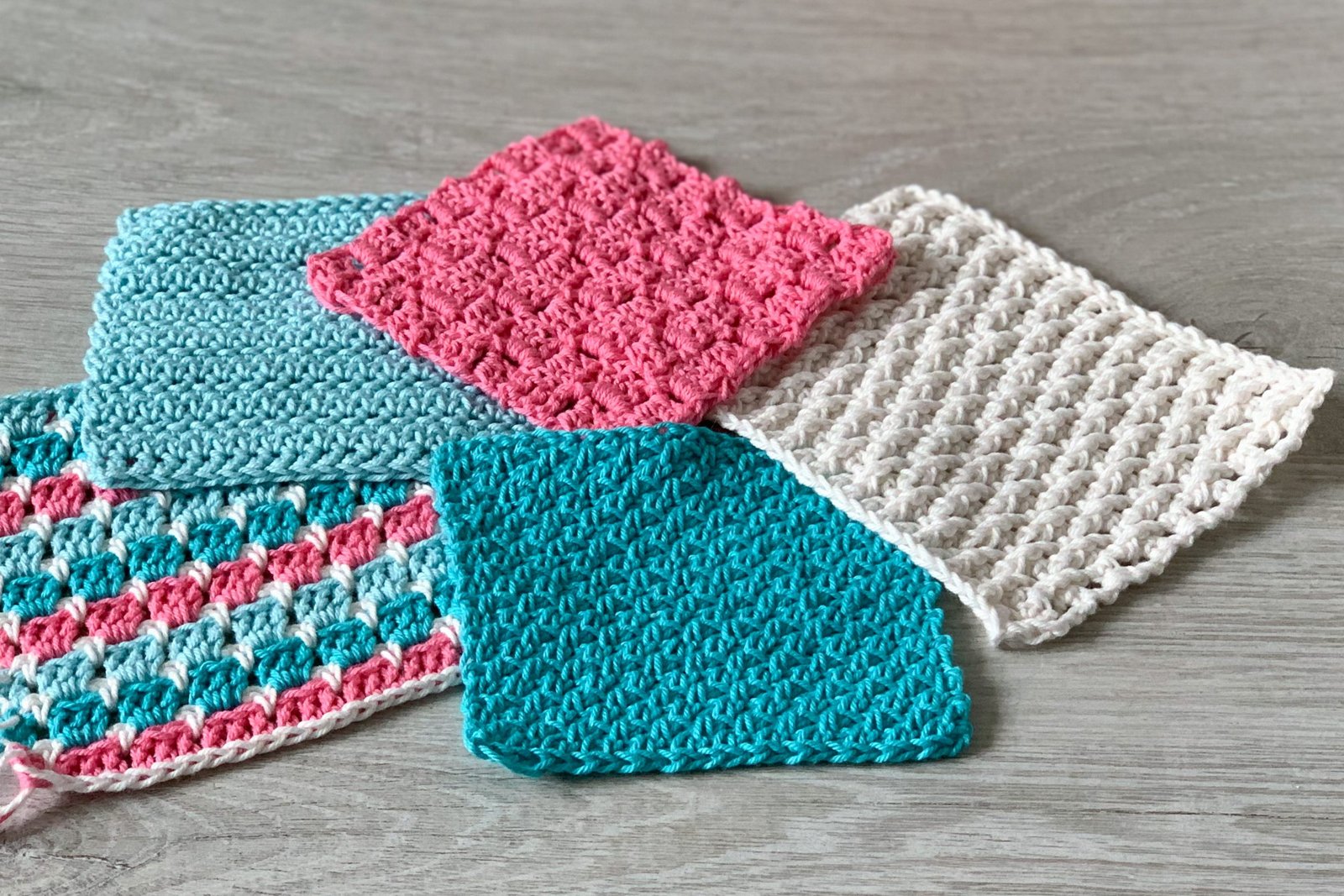 Big Twist yarn crochet patterns showing various finished projects