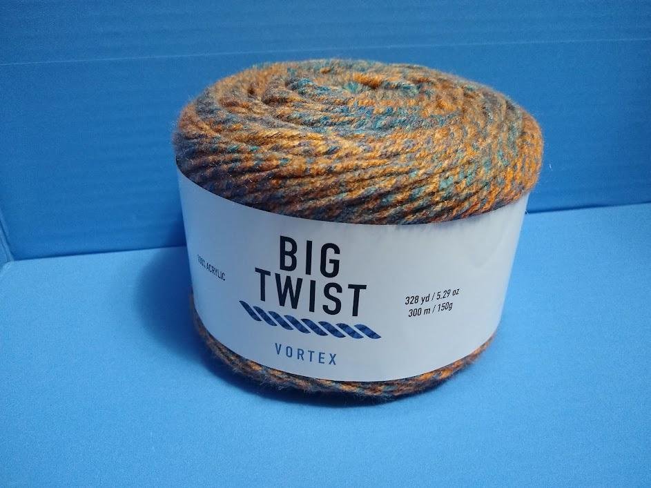 Big Twist Vortex yarn showing gradient color transitions